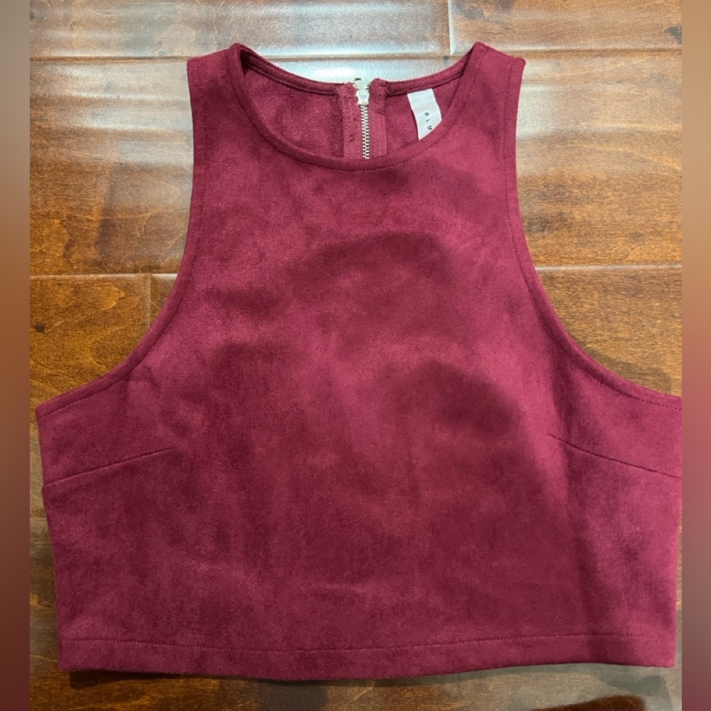 Blue Blush Faux Suede skirt set - Picture 2 of 10